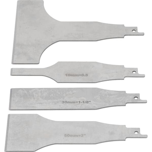4 Reciprocating Saw Scraper Blades, Stainless Steel Cleaning Tool for Tile and Concrete Floors