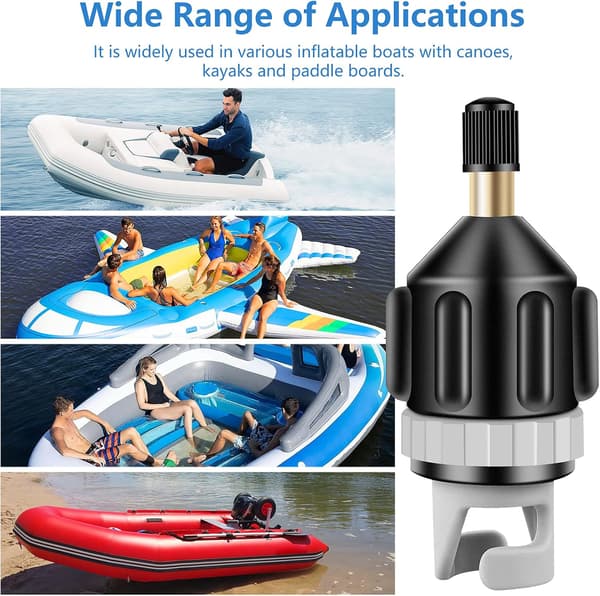 Adapter til Xulin SUP-pumpe, konverter til oppustelig bådpumpe, multifunktionsventiltilbehør til stand-up paddleboard