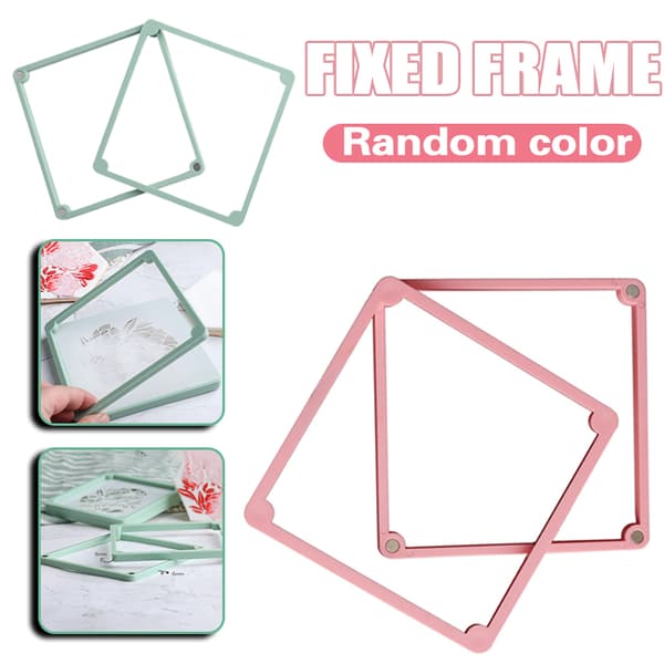 Magnetic Stencil Frame Square Templates Fixing Tool Reusable Craft Decorations Fastening Holder DIY Household Tool