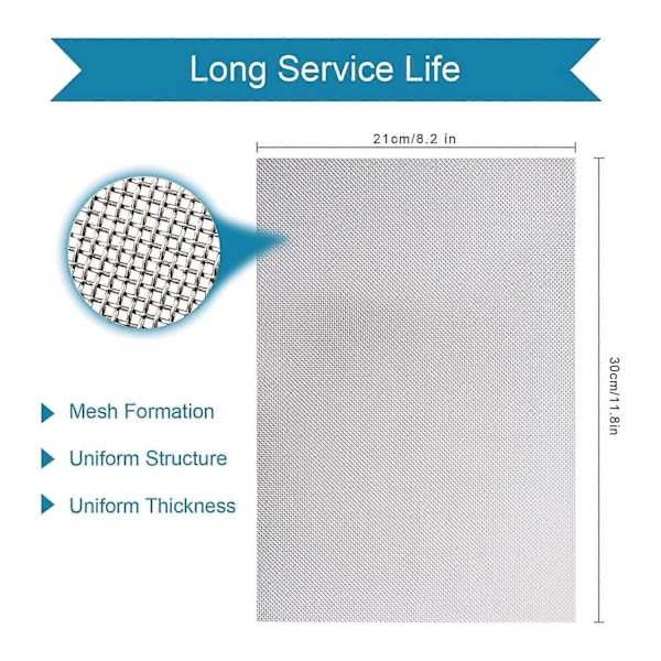 Mesh, 4-pack Wire Mesh Panels 20 Mesh, Mouse Rat Insect Net for Home, Kitchen, Garden, 210