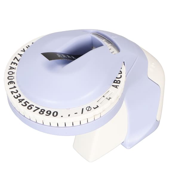 Embossing Label Maker with 2 Rolls of Tape 600 dpi DIY 47 Characters Manual 3D Portable Embossed Label Machine Printer Purple