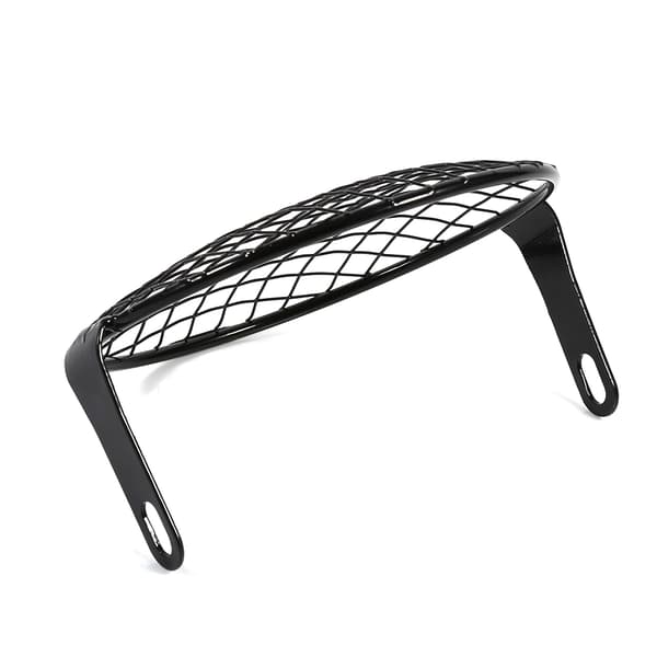 6.3 \" Retro Motorcycle Grill Side Mount Headlight Lamp Cover Mask Cafe Racer