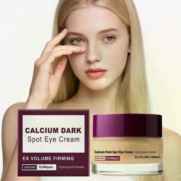 Calcium Dark Spot Eye Cream: With Hydrolyzed Elastin 10,000 ppm EX Volume Firming