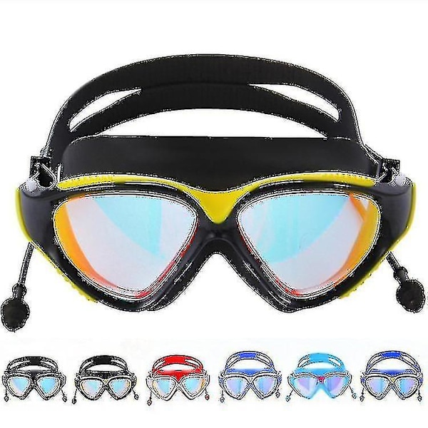 Adult Swimming Goggles Waterproof And Anti-fog Swimming Glasses Dazzling Color Plating Hd Swimming Goggles