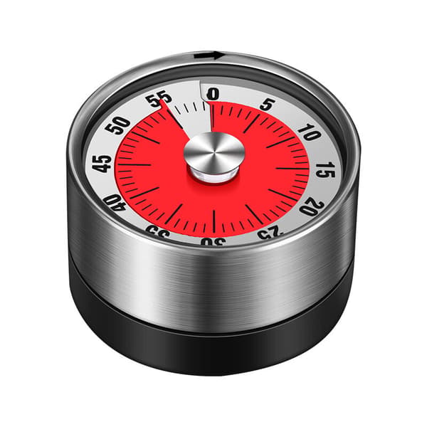 Mekanisk timer - 60 minutter - Køkkentimer, 6,5 cm
