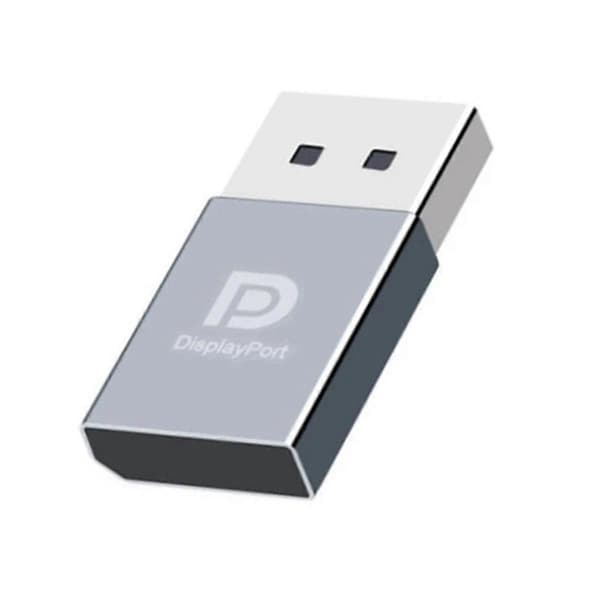 5 stk 4K Displayport Dummy Plug DP Virtuell Skjerm EDID Headless Ghost Emulator Grafikkort Cheater EDID Display Cheat Grå Gray