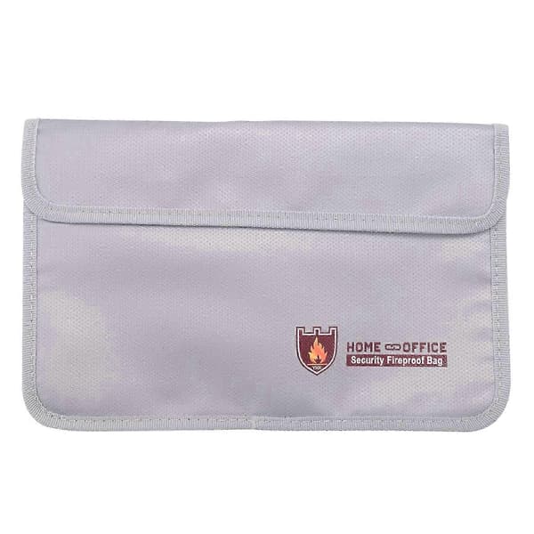 Fireproof Document Bag, Waterproof and Fireproof Money Bag with Zipper, Fireproof Safe Storage Bag f