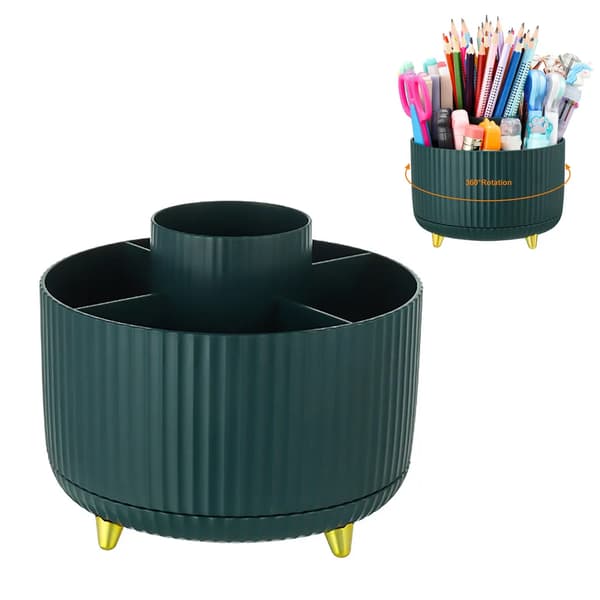 360° Rotating Desk Organizer Spice Rack Rotating Refrigerator Organizer, for Kitchen Pantry Cabinet Storage