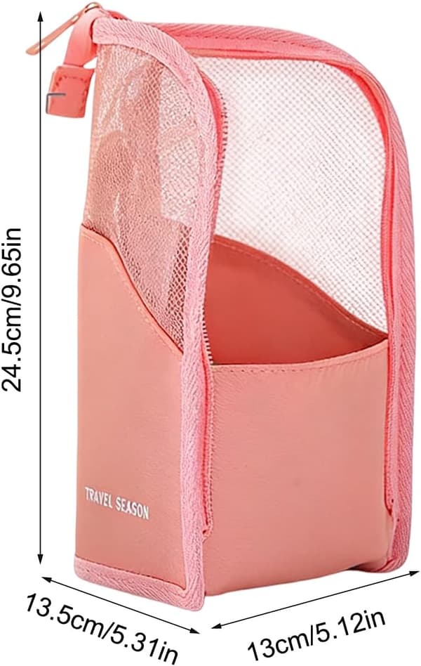 Meikkisiveltimet taskussa seisova, kannettava, vedenpitävä tasku vaaleanpunainen - Rosa