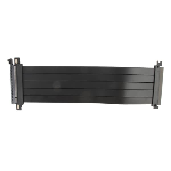 PCIE 4.0 X16 Extremely Flexible 180 Degree High-Speed GPU Extension Cable Riser for RX6900XT RX6800XT RTX3090ti Black 30cm/11.81in