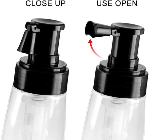 2 st sprayflaskor, återfyllningsbar hårfiberapplikator för frisörsalong, hem, skönhet (140 ml + 140 ml)