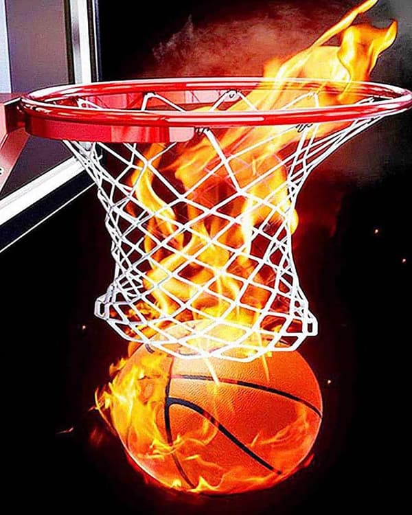 5D Diamantmalingssæt Basketball, Diamantkunst Sport DIY efter tal