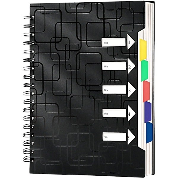 Spiral Notebook for Work, 120 Pages, Spiral Bound Notebook, Lined with Margin, A5 Size