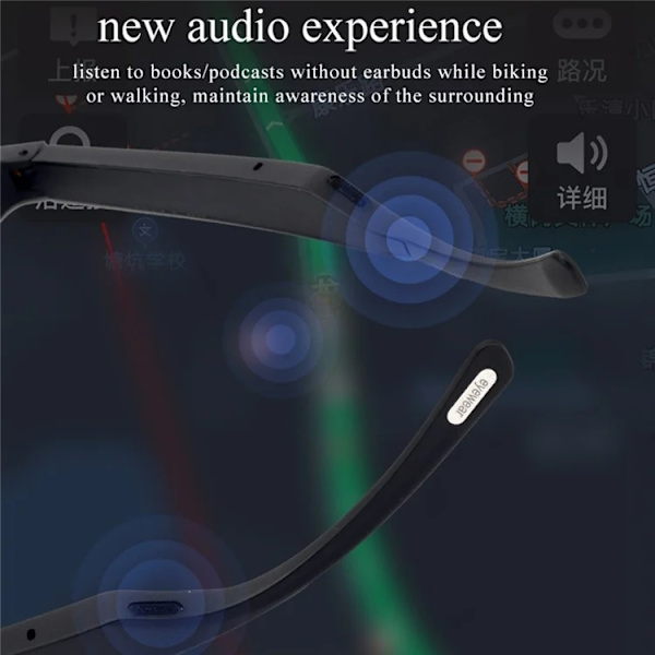 Smarta Glasögon Vattentäta Bluetooth KY01 Polariserad Design 167