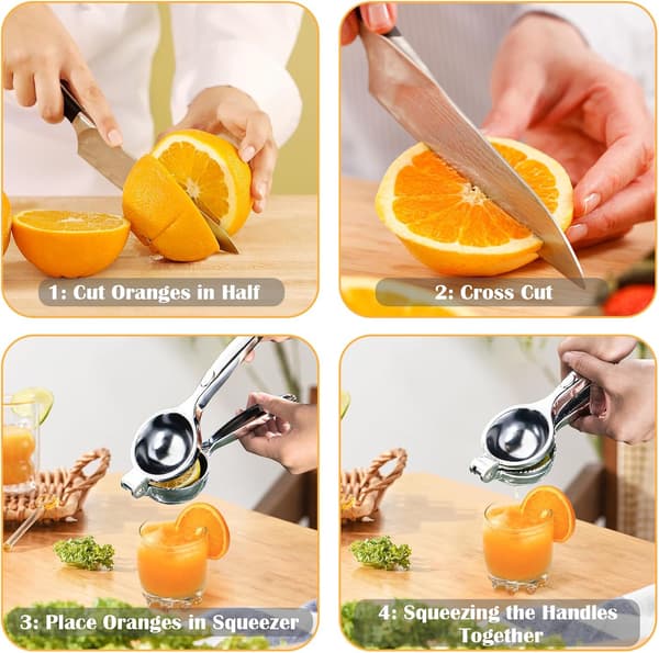 Premium citronpresser, højeste effektivitet, ergonomisk design og multifunktionel juicer, holdbart køkkenredskab