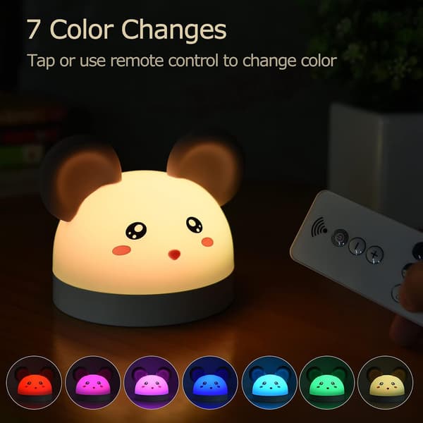 Children's Night Light 3-in-1 Alarm Clock and Night Light 7 Colors