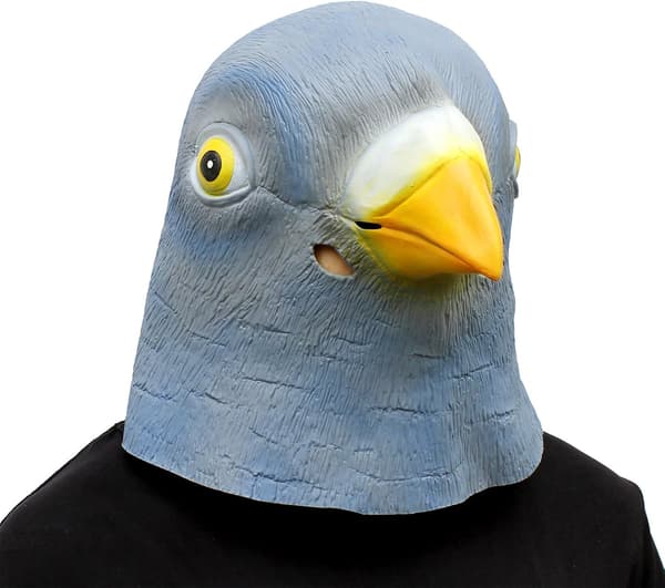 Dyre Nebb Latex Maske Herre Hode Maske (Due)