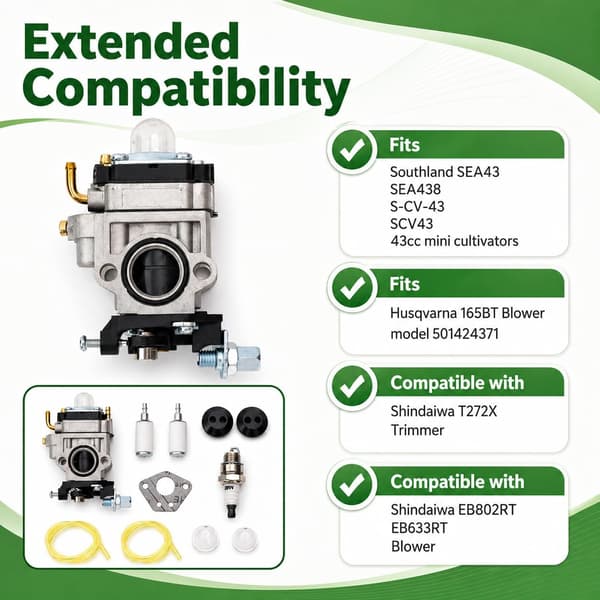 PR2322 PR48BT Forgasser Kompatibel med Poulan Pro -