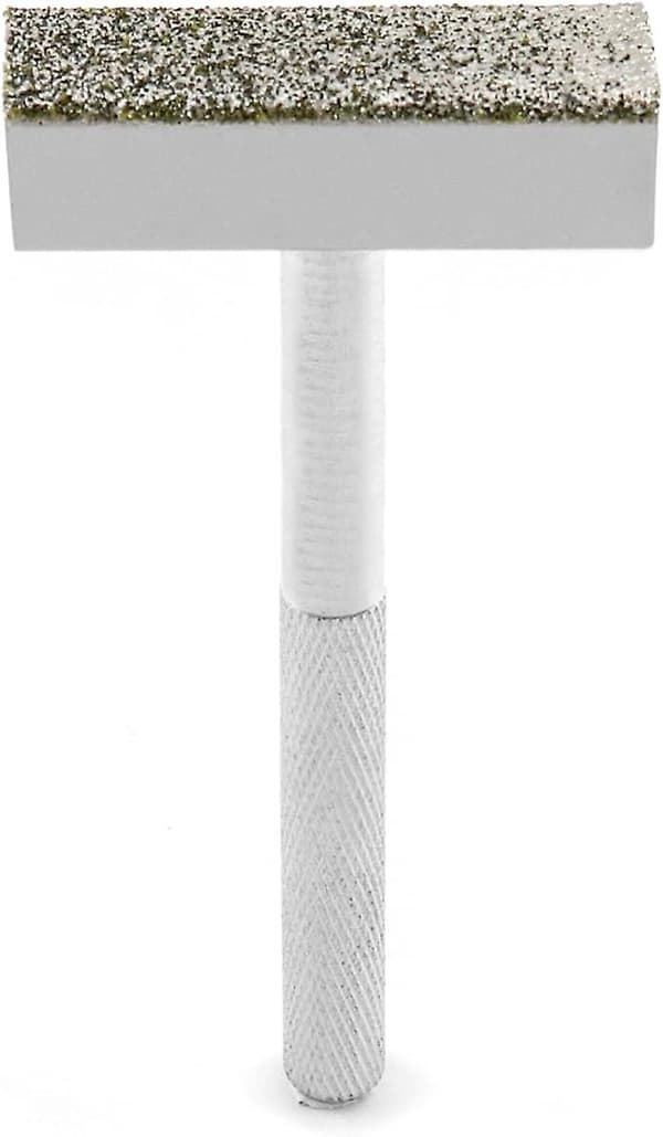 3 Pieces Diamond Dressing Tools with Non-Slip Handle for Grinding Wheel Dressing and Deburring, Head 45 x 10 mm