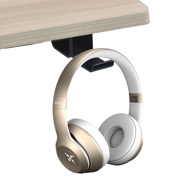 Gaming Headset Stativ, New Bee Dobbel Headset Stativ - Aluminium Univ