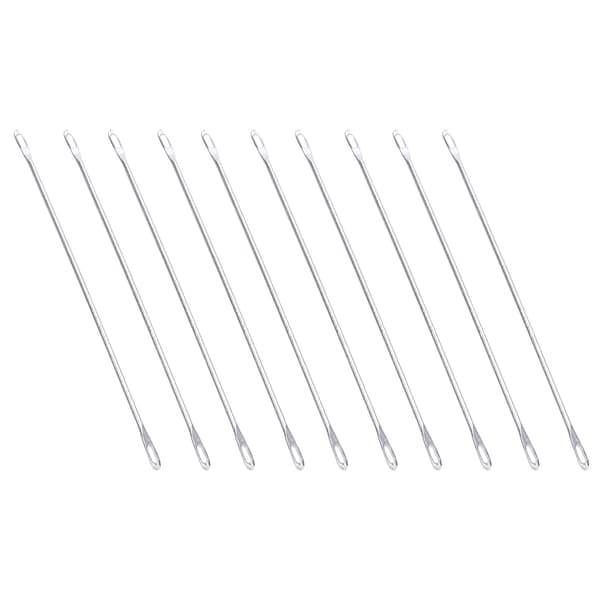 20 pcs Double Eye Needle Metal 9 cm Long Transfer Needle Fits Knitting Machine
