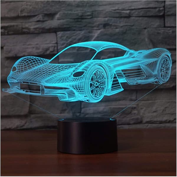 3D LED-Illusion Lampe Natlampe, Optisk Sengelampe Natlys Belysende Børnelampe