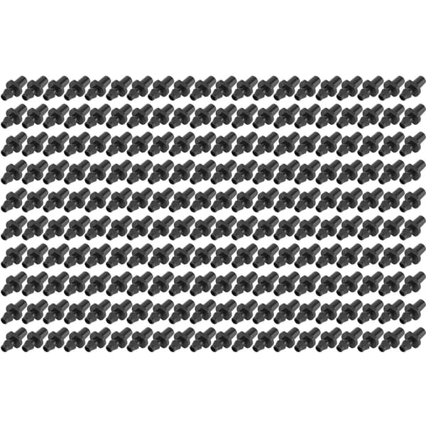 200 st/set droppbevattning hullingförsedd kopplingskoppling trädgårdsbevattningsdelar för 4/7 mm slang