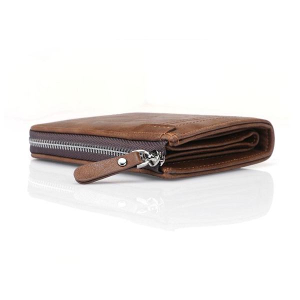RFID-blokerende tegnebog \"Zip Wallet\" Sort Svart one size