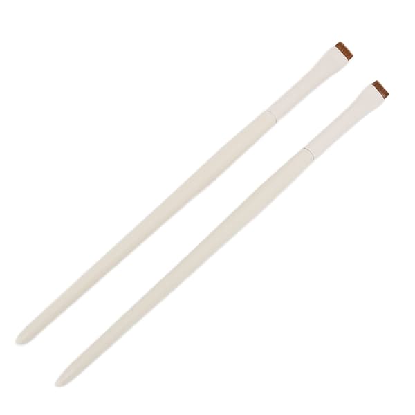 2 Pcs Fine Angled Eyeliner Brushes Ultra-Thin Slanted Flat Angle Makeup Eyebrow Concealer Brushes