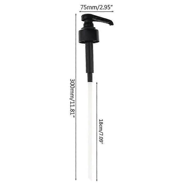 4 stk. Kaffe 1 Liter Dispenser Sirupspumpe Sort Væskedispenser Til Monin Sirup 10ml Juiceflaskedispenserpumpe