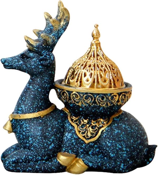Arabic Incense Burner, Middle Eastern Incense Burner Resin Burner Deer Figurine Arabic Incense Burner For Home