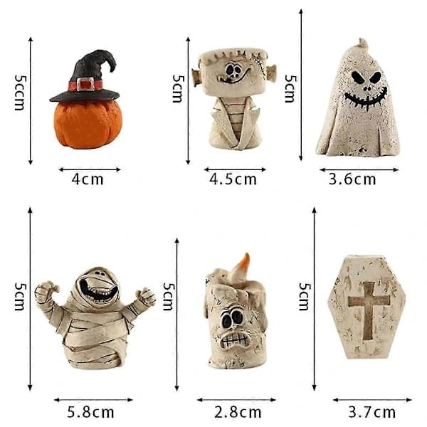 2025 Halloween Table Decorations The, Halloween Decorations Gothic Spooky Mummy Resin Figurine