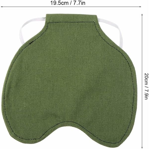 Fjäderdräktsskydd Premium Tyg Stänkskydd Höna Kyckling Sadel Förkläde Dubbel Triumf Jacka (Grön)