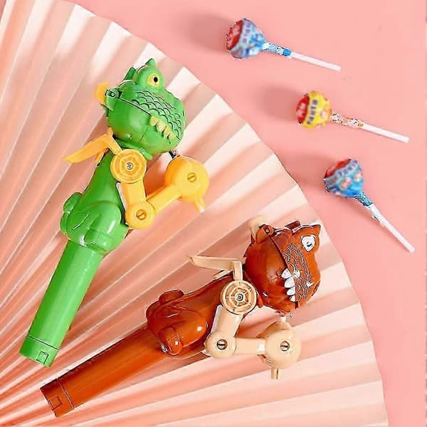 Kreativ Robot Holder Dinosaur Spiser Slikkepinde Etui Slik