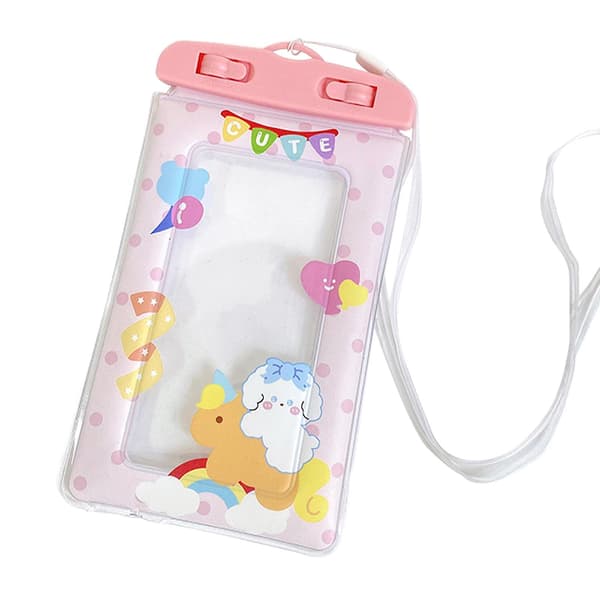 Waterproof Phone Case for Pool, Water Sports, Skiing - Pink