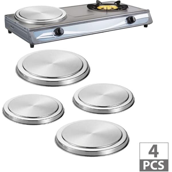 Package Silver Stove Burner Covers, Electric Stove Burner Covers, Stainless Steel Cookware
