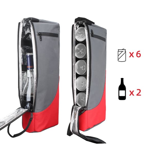 1 stk bærbar golfkjølebag, cola, øl, ispose, isolert rødvinspose, piknikbag