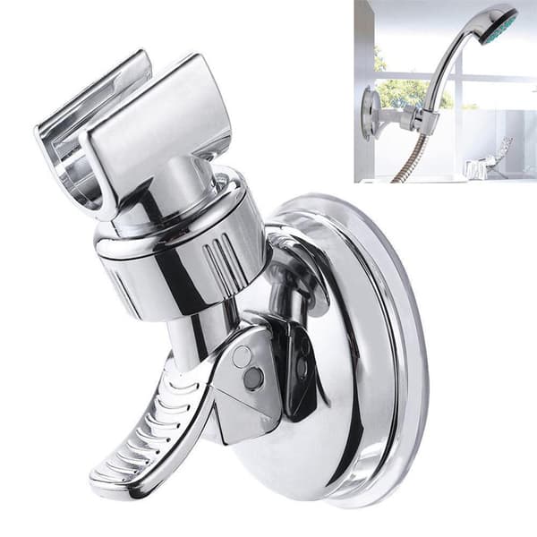 Shower Head Holder with Suction Cup 360° Rotatable Shower Holder for Hand Shower Wall Mounted Suction Mount Shower Head Holder