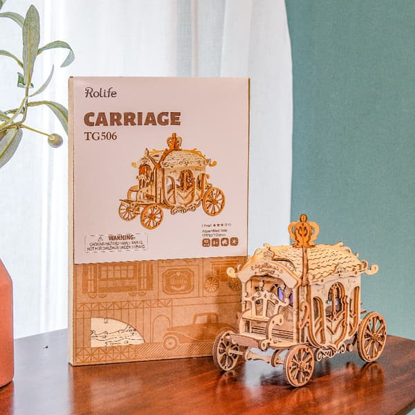 3D Træpuslespil DIY Retro Modelbil Træmodelsæt til Voksne til at Bygge Konstruktionssæt Vogn