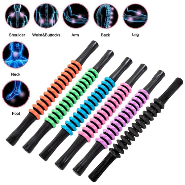 Muscle Roller Stick Body Massage Sticks Tool Muscle Roller Massager with Non-slip Handle