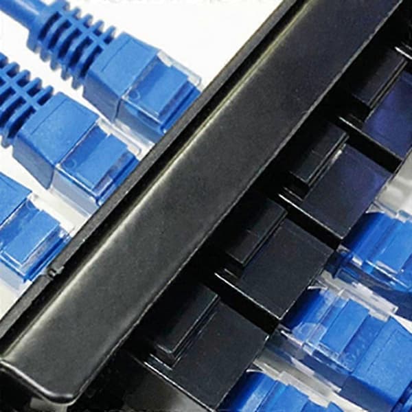 8-ports Rak CAT6 Patchpanel RJ45 Netværkskabel Adapter Jack Ethernet Distributionsramme