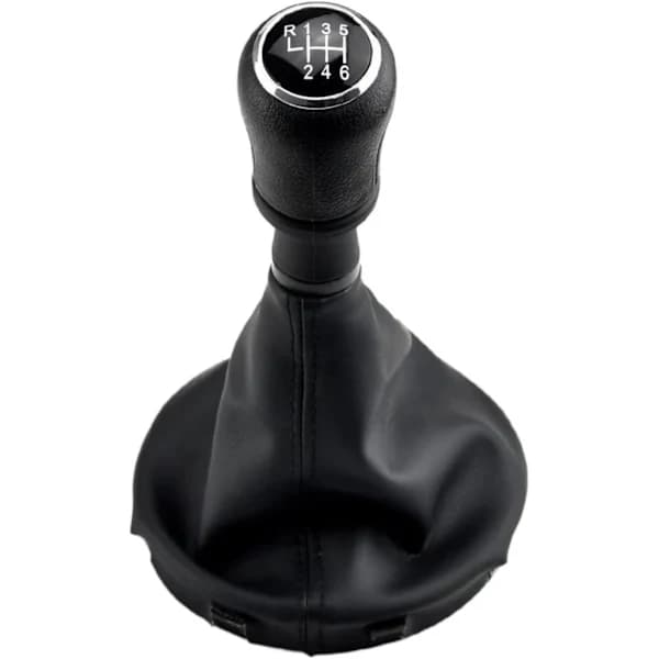 6-speed black gear knob with pattern for VW Transporter T5 T6