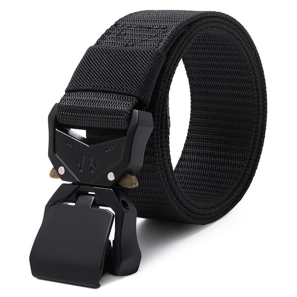 Tactical Belt, Military Hiking Rigger 1.5\" Nylon Web Work Belt with Heavy Duty Quick Release Buckle