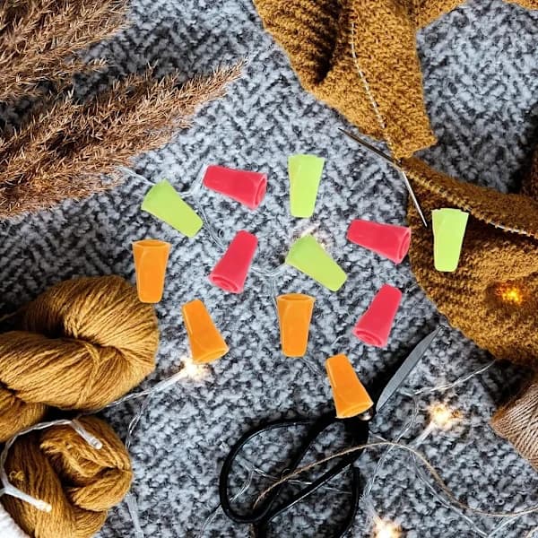 Silikone Strikkepinde Hætte Nålespids Stop Sweater Nål