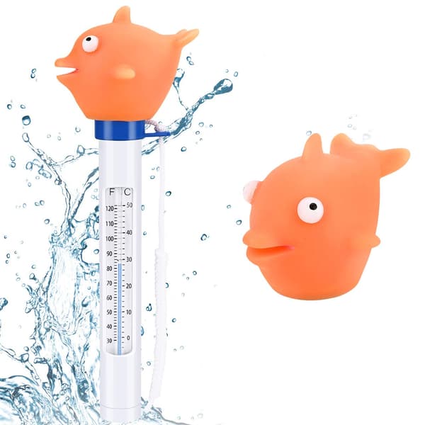 Flytende bassengtermometer Vanntemperaturtermometer med tau