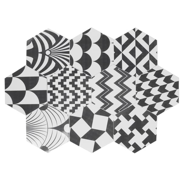 10 Pcs Waterproof Tile Stickers Durable Wall Decals for Home and Bathroom