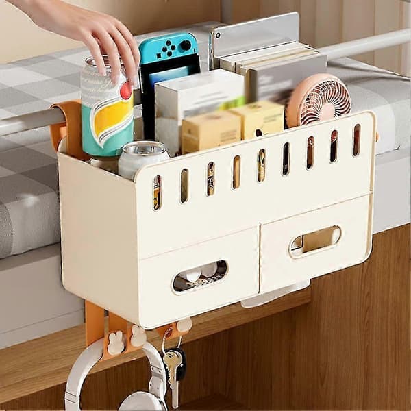 2025 Bedside Table Multifunctional Shelf Bed Hanging Bedside Basket Hooked Storage Basket
