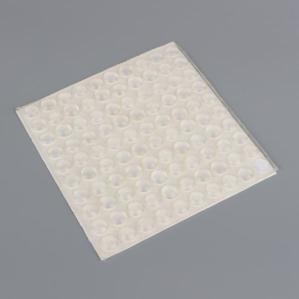 100 stk selvklebende silikonføtter halvsirkelformede støtfangere dør-møbelputer 8x2,5 mm