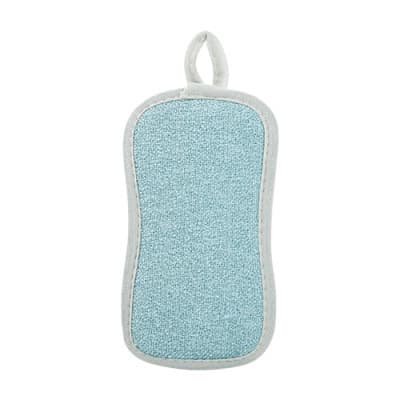 1 stk (blå) Vaskbare og gjenbrukbare svamper - Dobbeltsidig mikrofiber