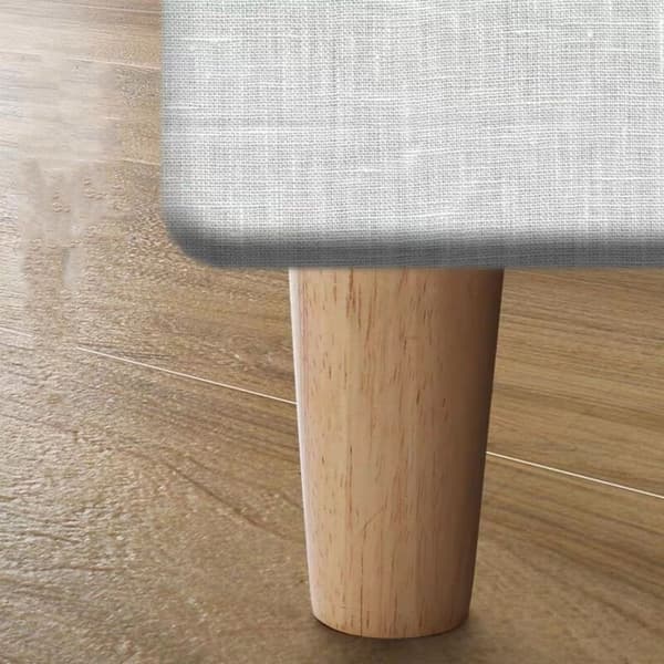 Sæt med 4 massive træsofaben, møbelben til lænestol, sengebord, garderobe, skuffe (højde 15 cm)